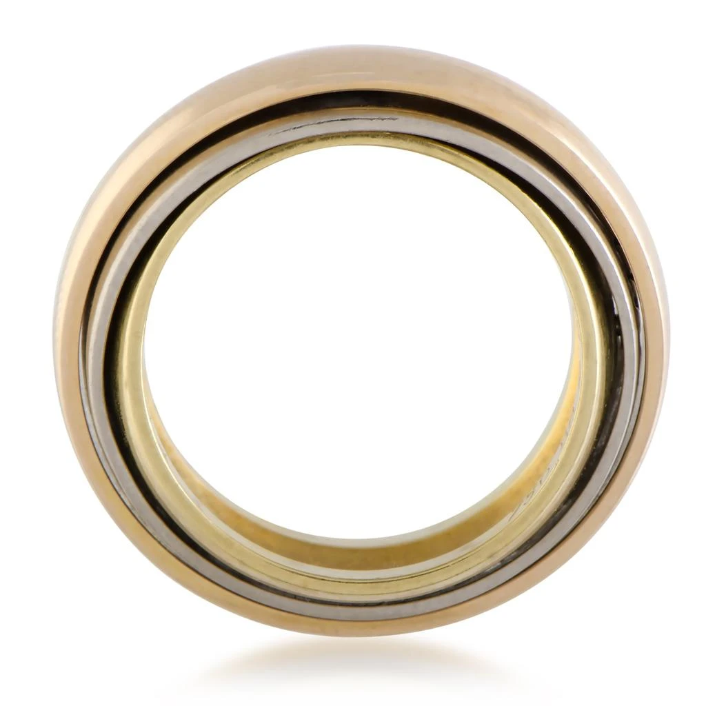 商品[二手商品] Cartier|Cartier Trinity Classic 18K Yellow, White and Rose Gold Signature 3 Rolling Band Ring,价格¥11066,第2张图片详细描述