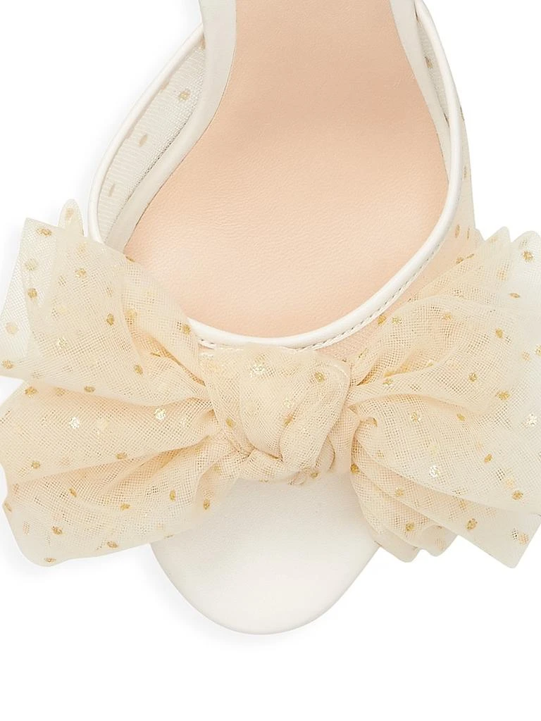 商品Kate Spade|Bridal Sparkle Tulle & Leather Slingback Sandals,价格¥443,第4张图片详细描述