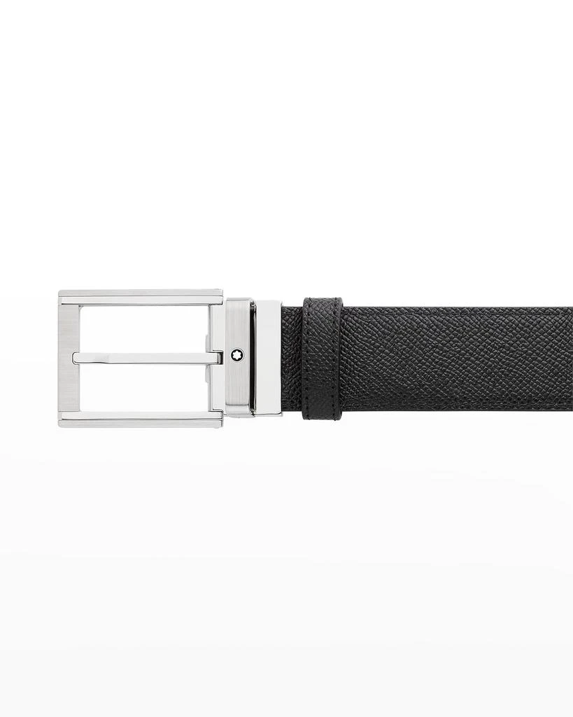 商品MontBlanc|Men's Reversible Leather Buckle Belt,价格¥3451,第3张图片详细描述