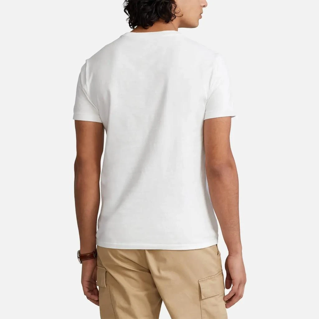 商品Ralph Lauren|Polo Ralph Lauren Men's Custom Slim Fit Polo Bear Jersey T-Shirt - White Heritage Bear,价格¥548,第2张图片详细描述