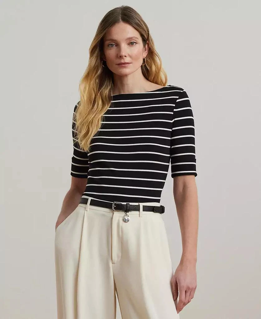 商品Ralph Lauren|Striped Boatneck Top,价格¥375,第1张图片