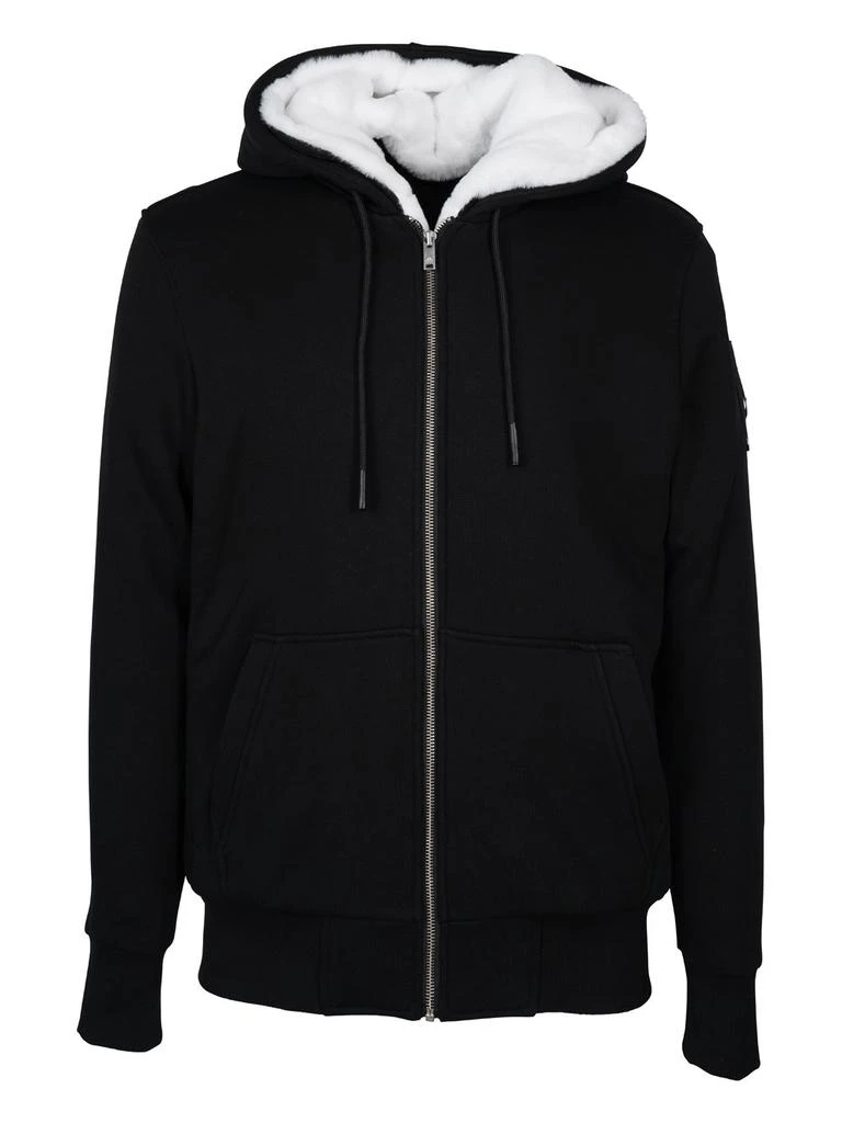 商品Moose Knuckles|Moose Knuckles Logo-Plaque Drawstring Zipped Hoodie,价格¥1885,第1张图片