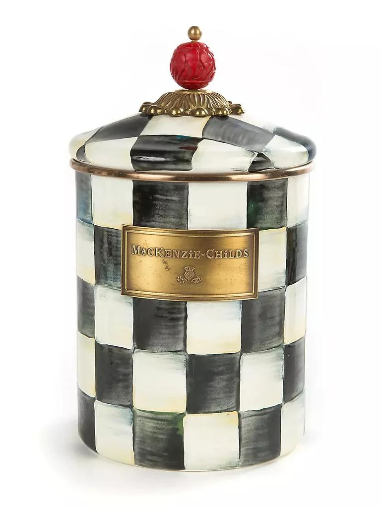 商品MacKenzie-Childs|Courtly Check Canister,价格¥817,第1张图片