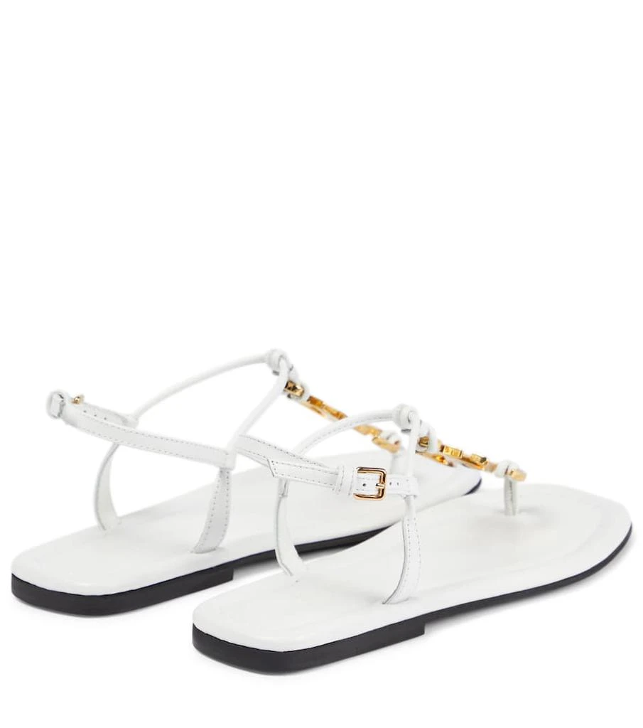 商品JW Anderson|Logo leather thong sandals,价格¥2478,第3张图片详细描述