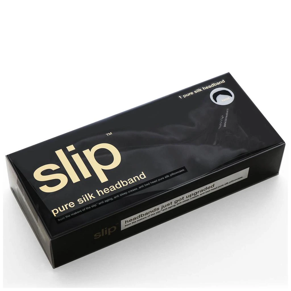 商品Slip|Slip Silk Twist Headband - Black,价格¥561,第3张图片详细描述