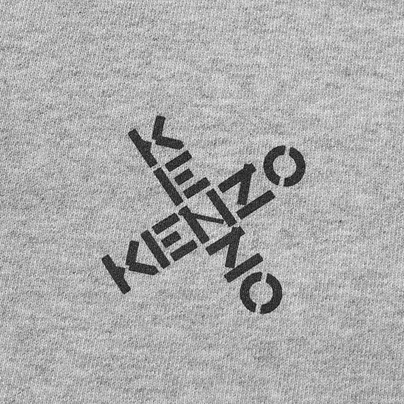 Kenzo 高田贤三 男士浅灰色棉质卫衣 FA65SW0014MS-94 商品