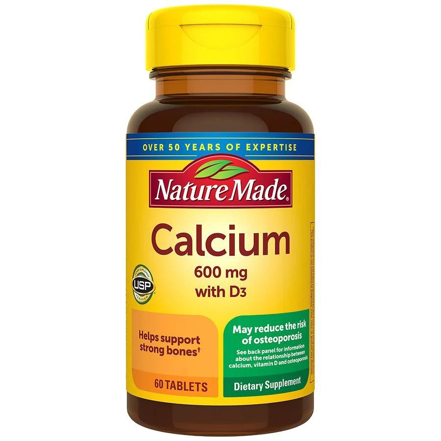 商品Nature Made|Calcium 600 Mg With Vitamin D3 Tablets,价格¥57,第1张图片