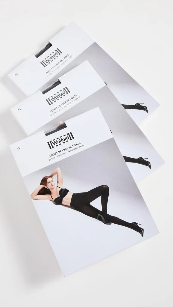 商品Wolford|Velvet De Luxe 66 Tights 3 Pack,价格¥1096,第1张图片