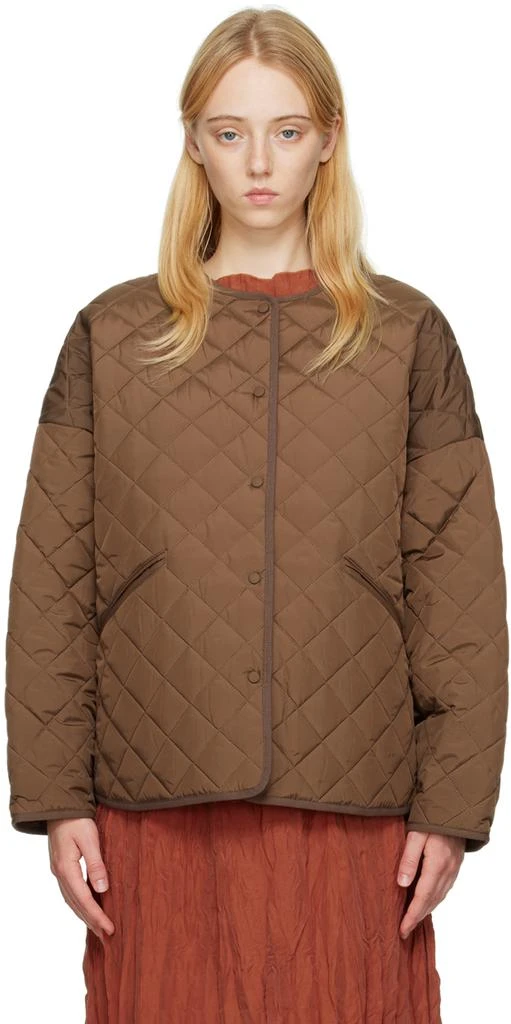 商品Totême|Brown Quilted Jacket,价格¥2350,第1张图片