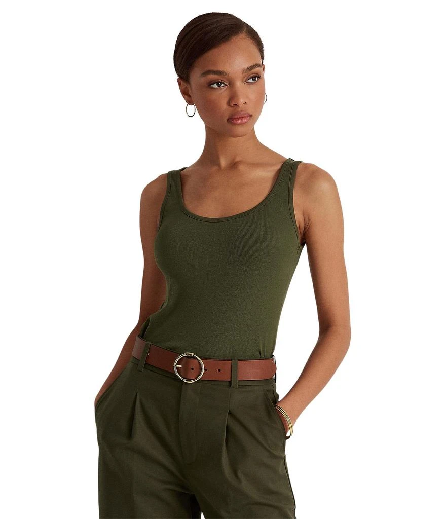 商品Ralph Lauren|Petite Cotton-Blend Tank Top,价格¥255,第1张图片