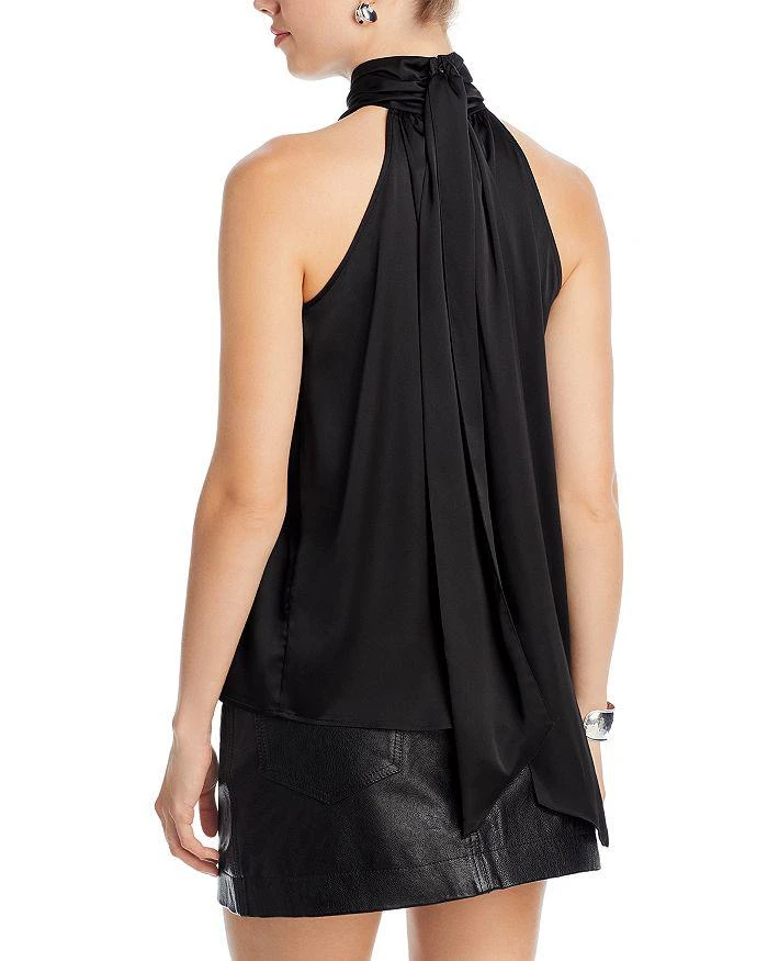 商品Karl Lagerfeld Paris|Sleeveless High Neck Tie Blouse,价格¥242,第2张图片详细描述