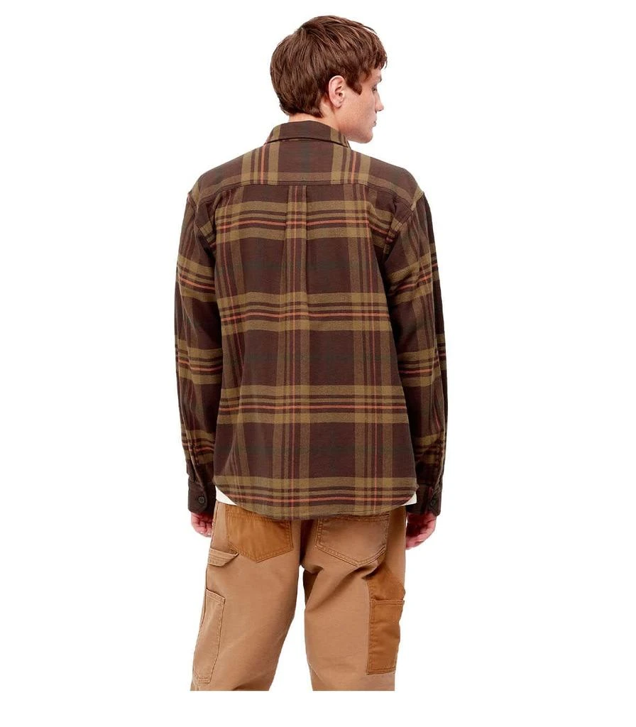 商品Carhartt|Carhartt Wip L/s Wallace Brown Overshirt,价格¥1263,第4张图片详细描述