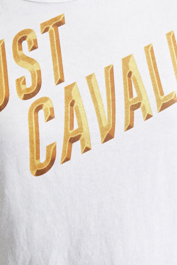 商品Just Cavalli|Logo-print cotton-jersey T-shirt,价格¥359,第4张图片详细描述