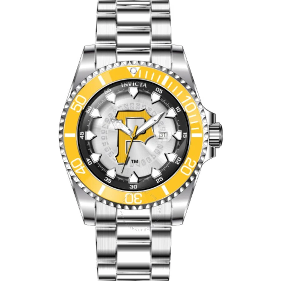 商品Invicta|MLB Pittsburgh Pirates Quartz Men's Watch 43475,价格¥476,第1张图片