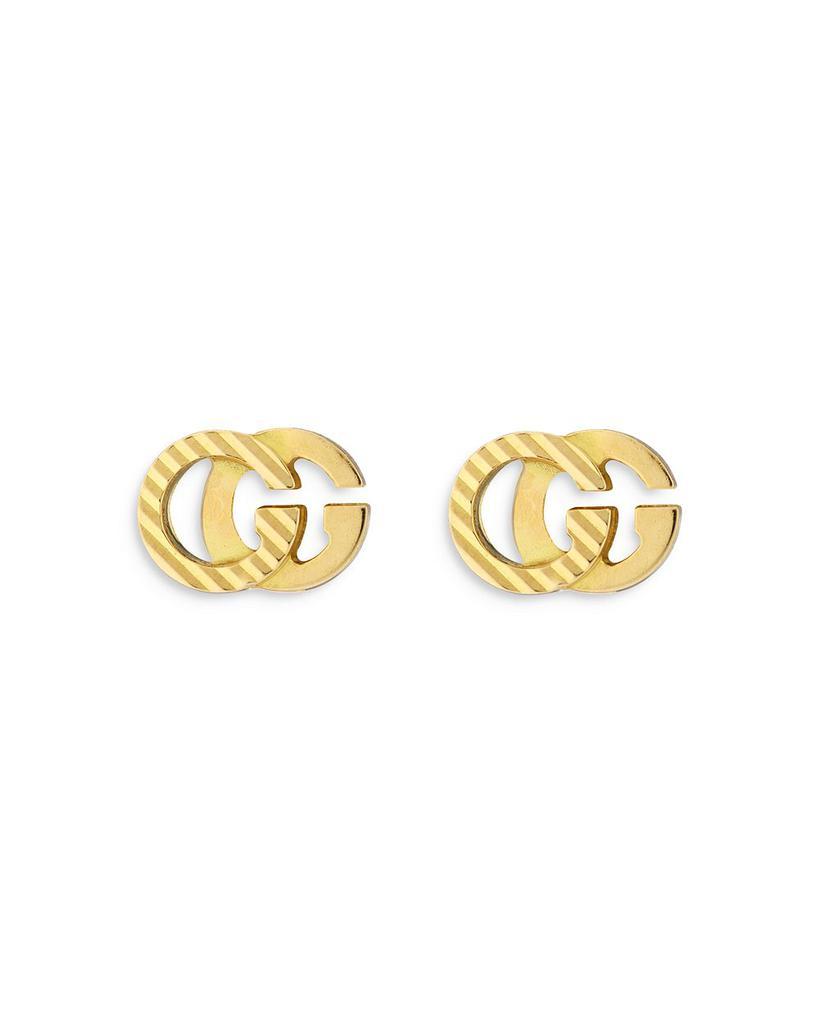 商品Gucci|18K Yellow Gold Double G Stud Earrings,价格¥5534,第1张图片
