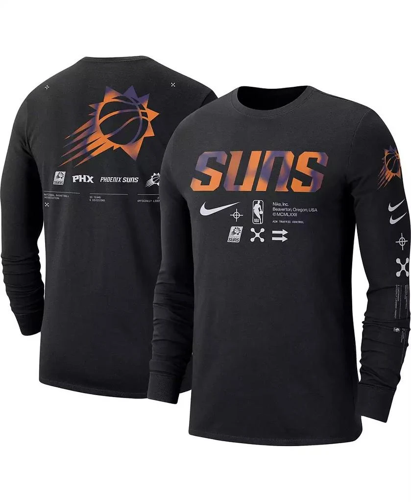 商品NIKE|Men's Black Phoenix Suns Essential Air Traffic Control Long Sleeve T-shirt,价格¥325,第1张图片