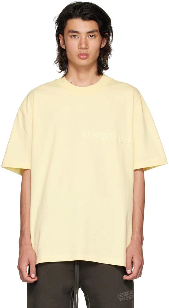 商品Essentials|Yellow Flocked T-Shirt,价格¥213,第1张图片