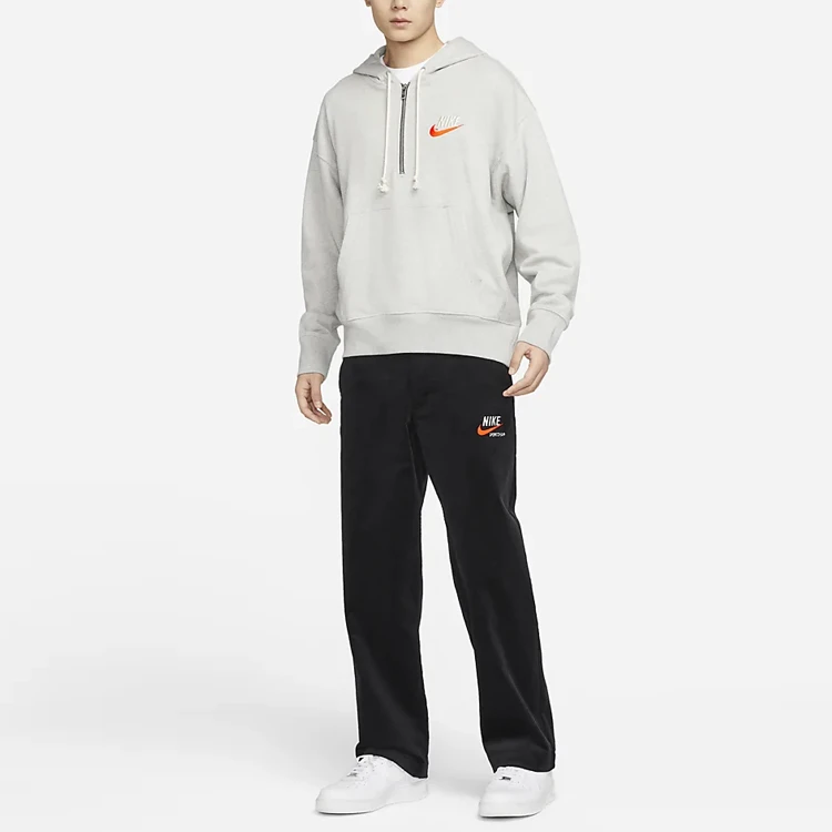 商品[国内直发] NIKE|Sportswear Trend 纯色Logo标志刺绣直筒休闲裤 男款 黑色,价格¥300,第4张图片详细描述