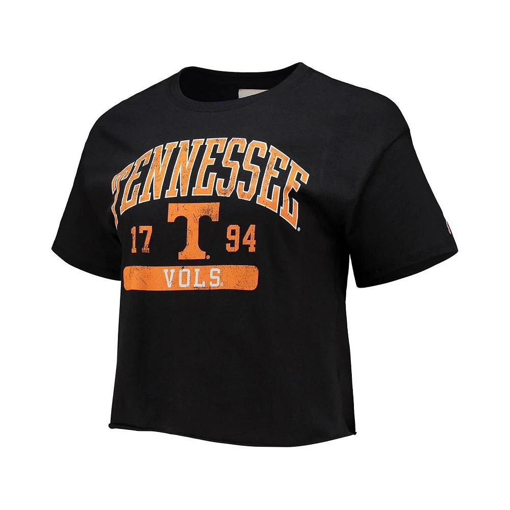 商品League Collegiate Wear|Women's Black Tennessee Volunteers Classic Clothesline Crop Top,价格¥75,第2张图片详细描述
