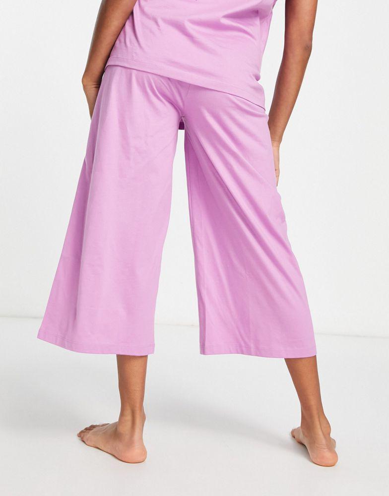 商品ASOS|ASOS DESIGN Maternity mix & match cotton culotte in lilac  - PURPLE,价格¥82,第5张图片详细描述