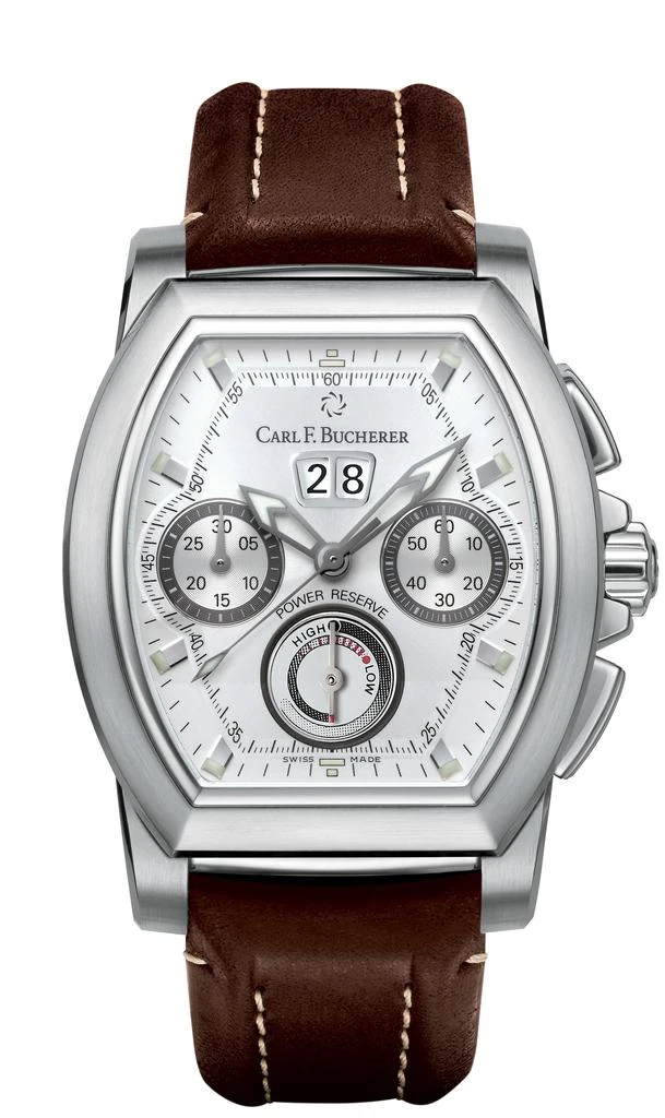 商品Carl F. Bucherer|Patravi T-Graph Silver Dial Automatic Men's Watch 00.10615.08.13.01,价格¥30032,第1张图片