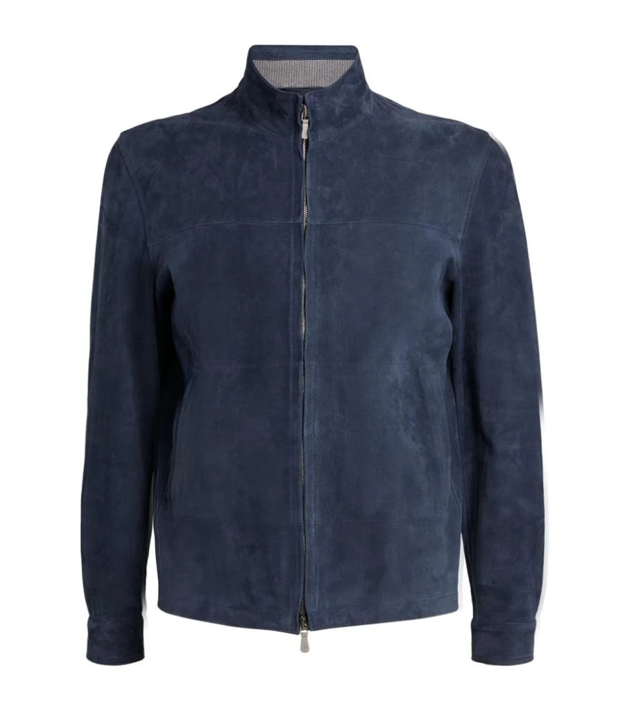 商品ELEVENTY|Suede Zip Jacket,价格¥37798,第1张图片