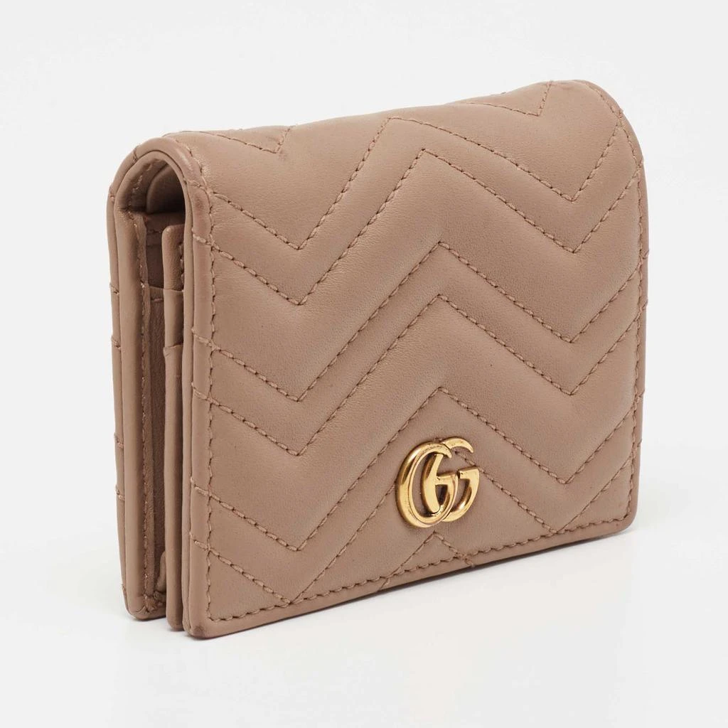 商品[二手商品] Gucci|Gucci Dusky Pink Matelassé Leather GG Marmont Card Case,价格¥1511,第5张图片详细描述