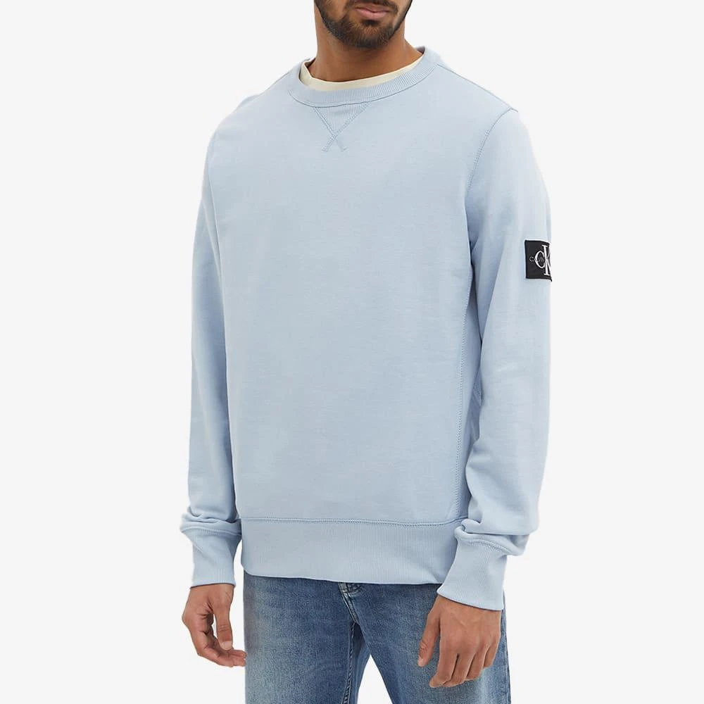 商品Calvin Klein|Calvin Klein Monogram Sleeve Badge Sweat,价格¥479,第4张图片详细描述