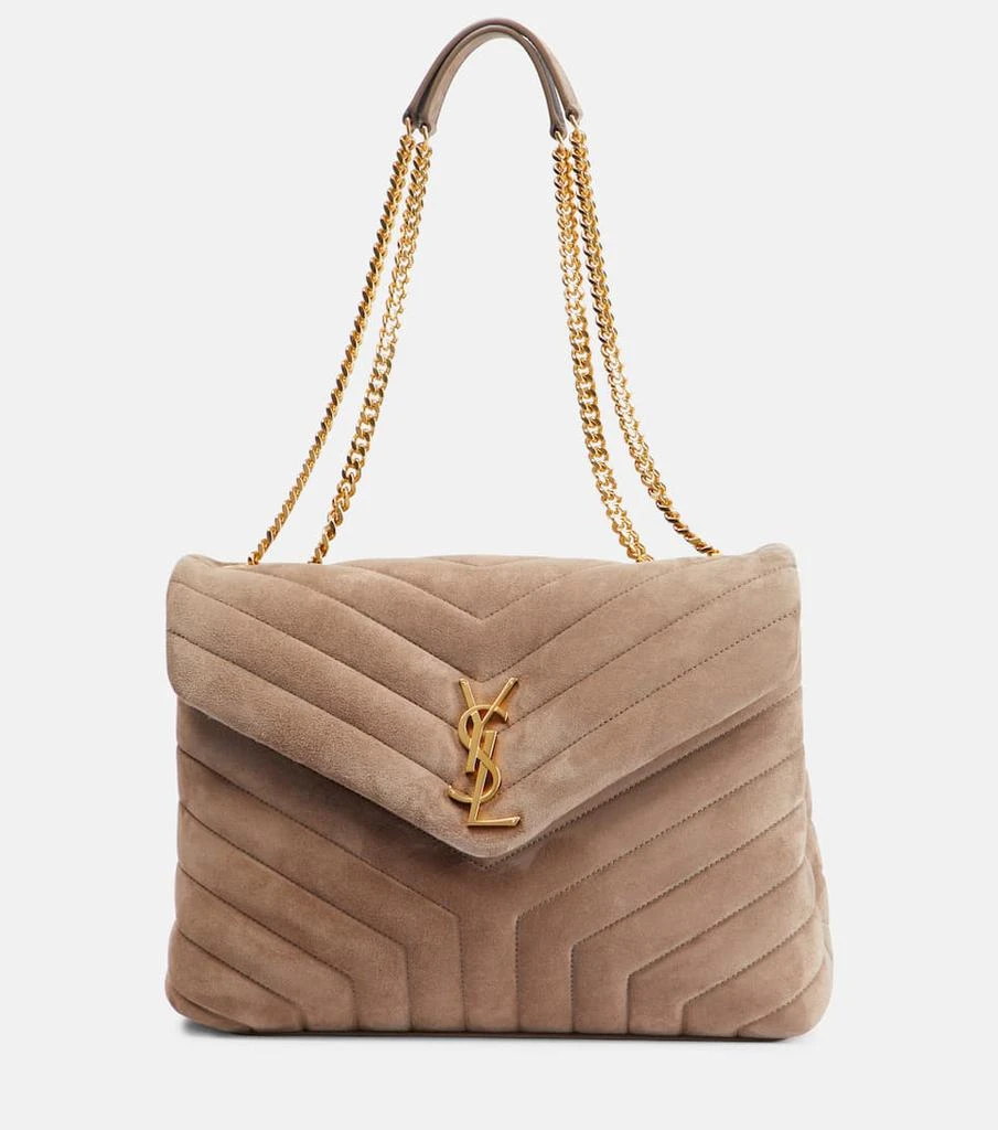 商品Yves Saint Laurent|Loulou Medium suede shoulder bag,价格¥24635,第1张图片