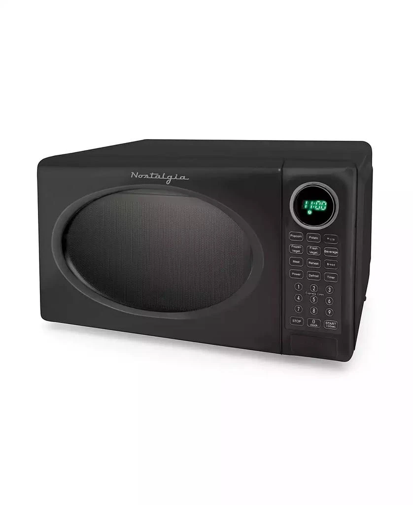 商品Nostalgia|0.7 Cubic Feet Retro Microwave Oven,价格¥567,第1张图片