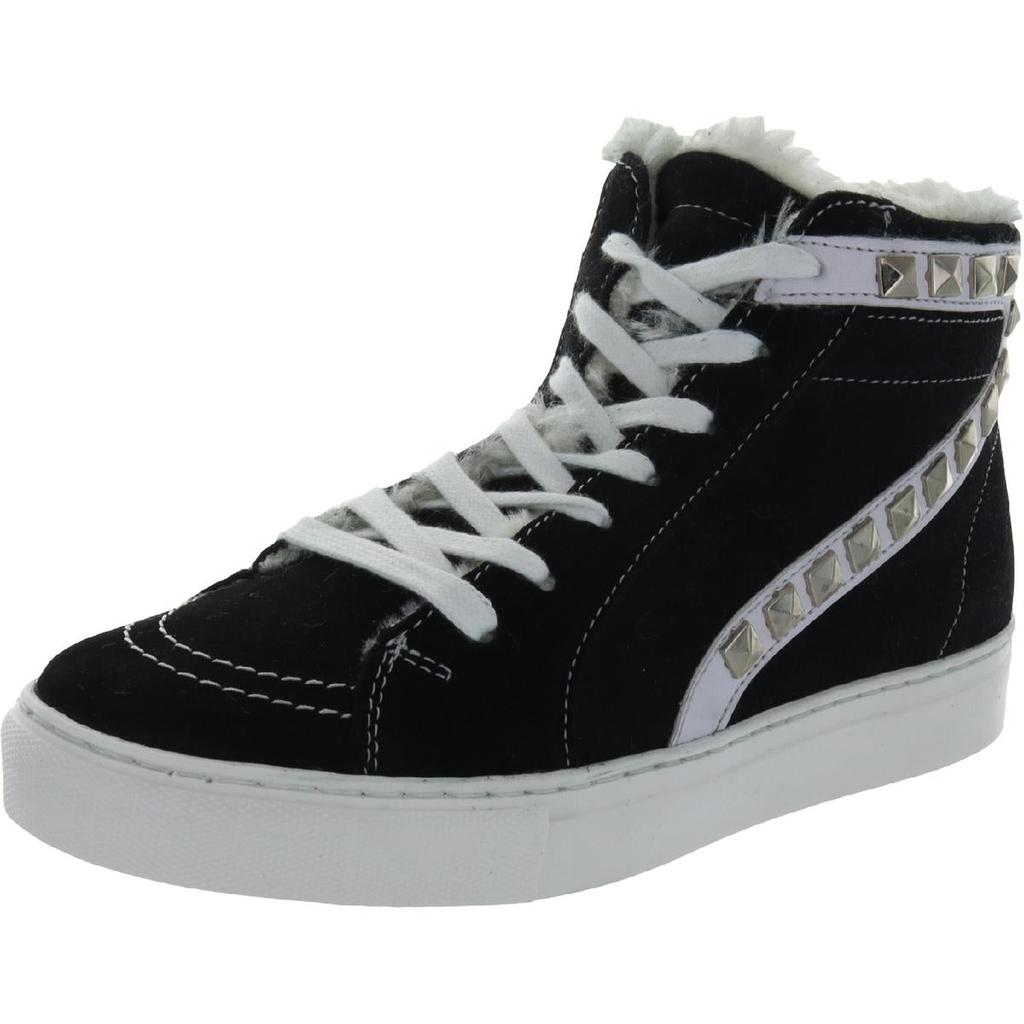 Steve Madden Womens Tracey Studded Lace-up High Top Sneakers商品第3张图片规格展示