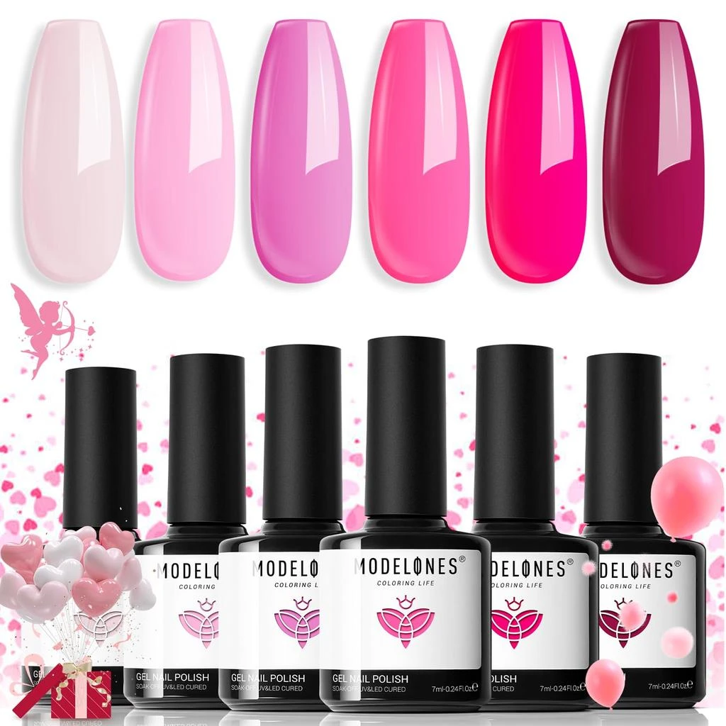 6 Shades Gel Nail Polish Set Collection 商品