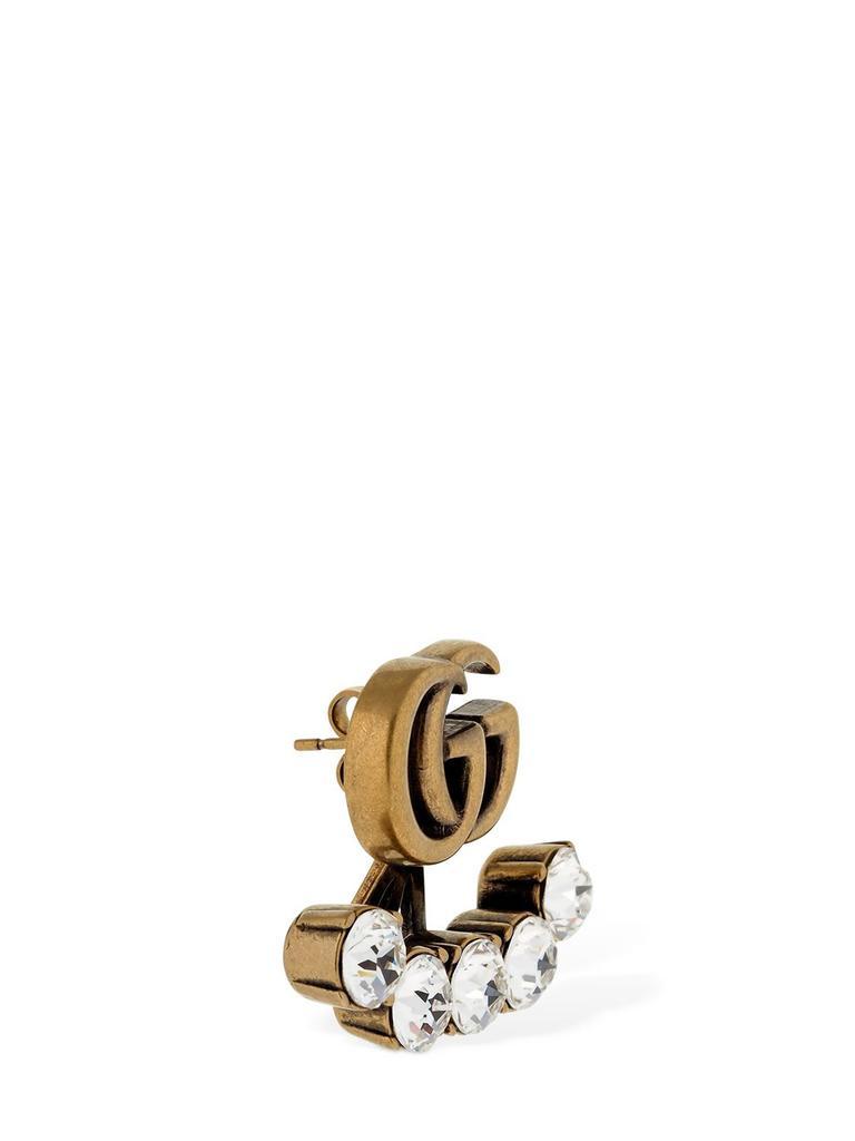 商品Gucci|Gg Marmont Crystal Mono Earring,价格¥2713,第4张图片详细描述