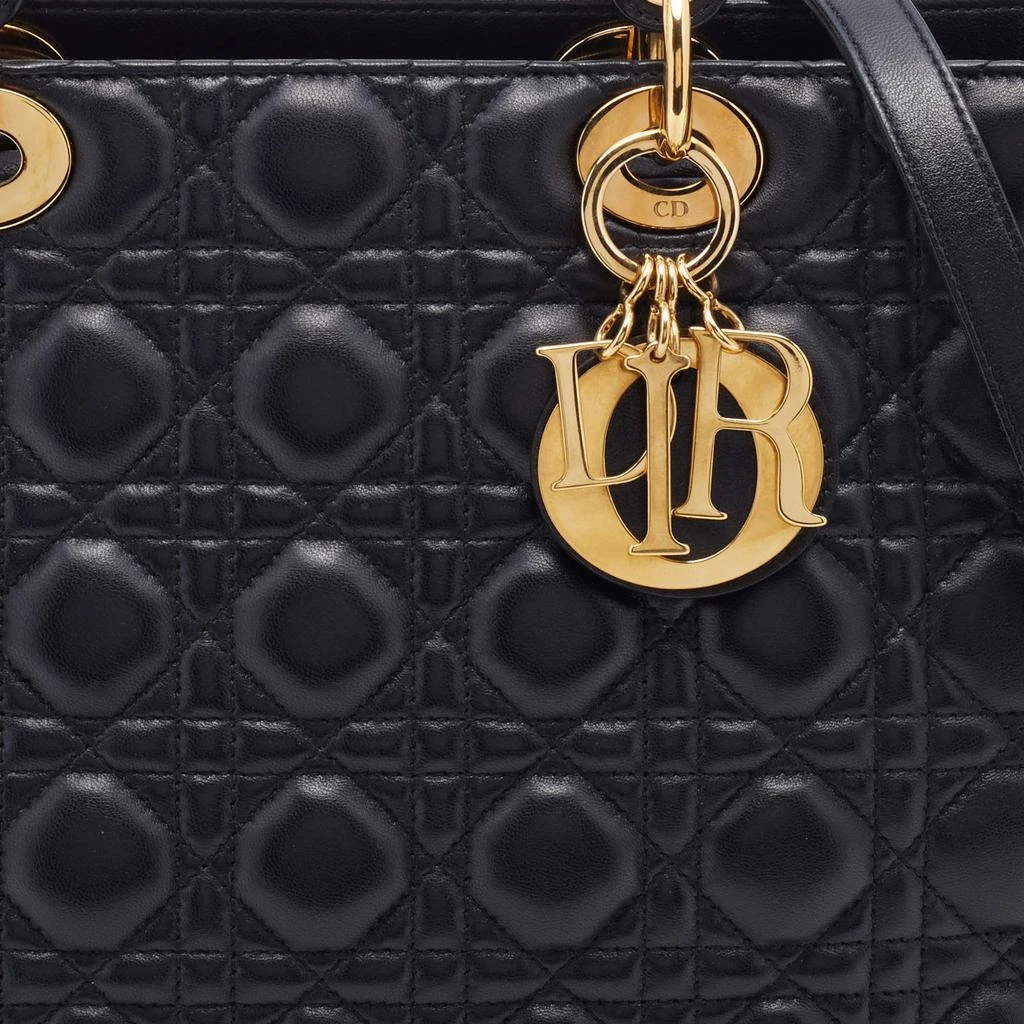商品[二手商品] Dior|Dior Black Cannage Leather Large Lady Dior Tote,价格¥18136,第5张图片详细描述