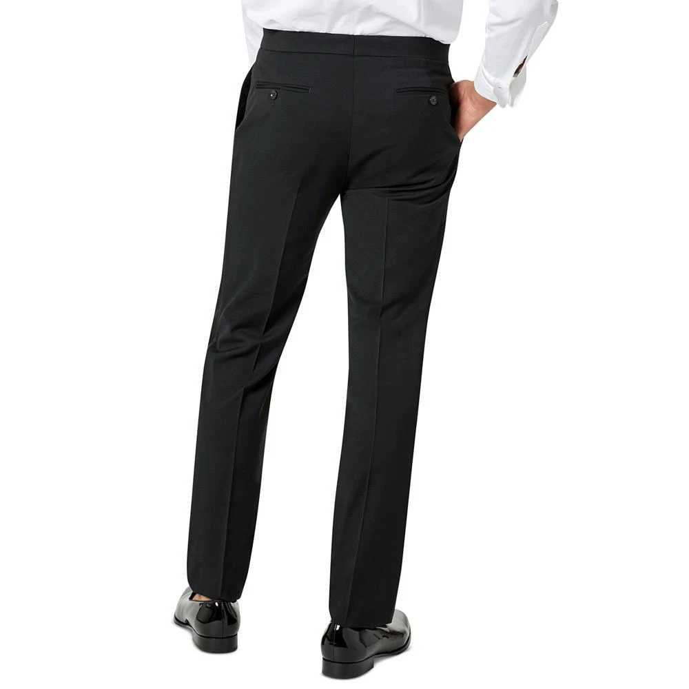 商品Tommy Hilfiger|Men's Modern-Fit Flex Stretch Black Tuxedo Pants,价格¥1396,第2张图片详细描述