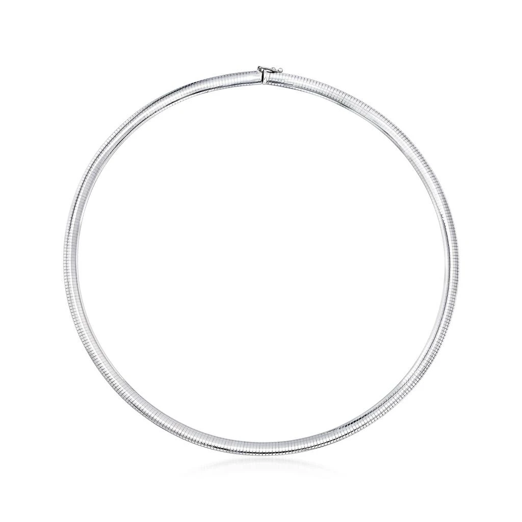 商品Ross-Simons|Italian 6mm 14kt White Gold Omega Necklace,价格¥18067,第1张图片