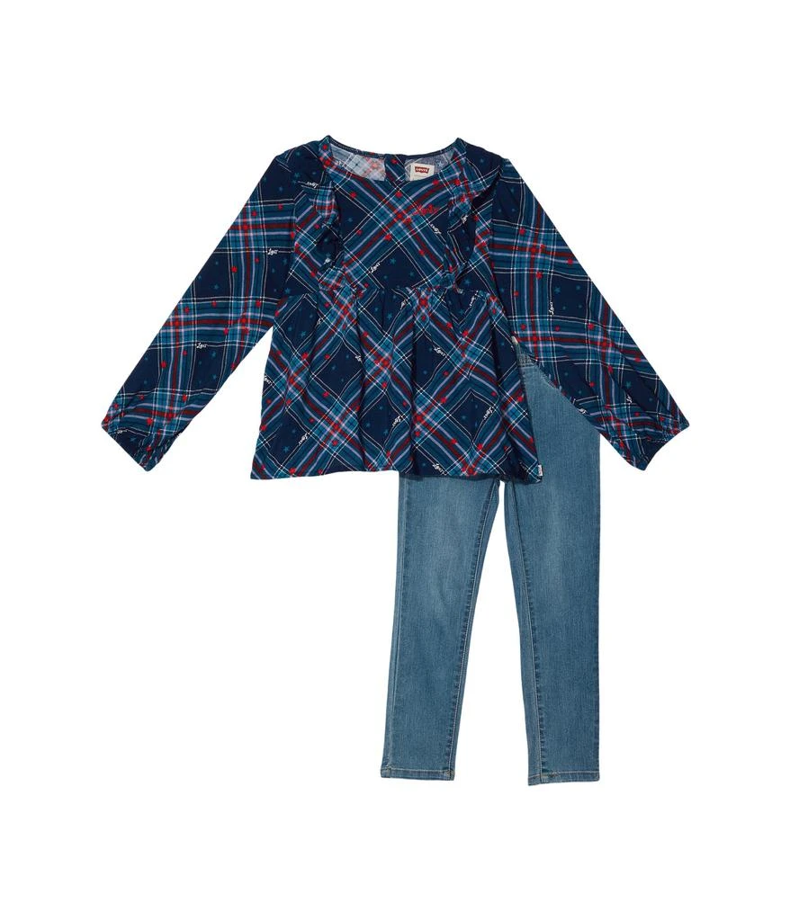 商品Levi's|Woven Top Woven Bottoms Two-Piece Set (Little Kids),价格¥234,第1张图片