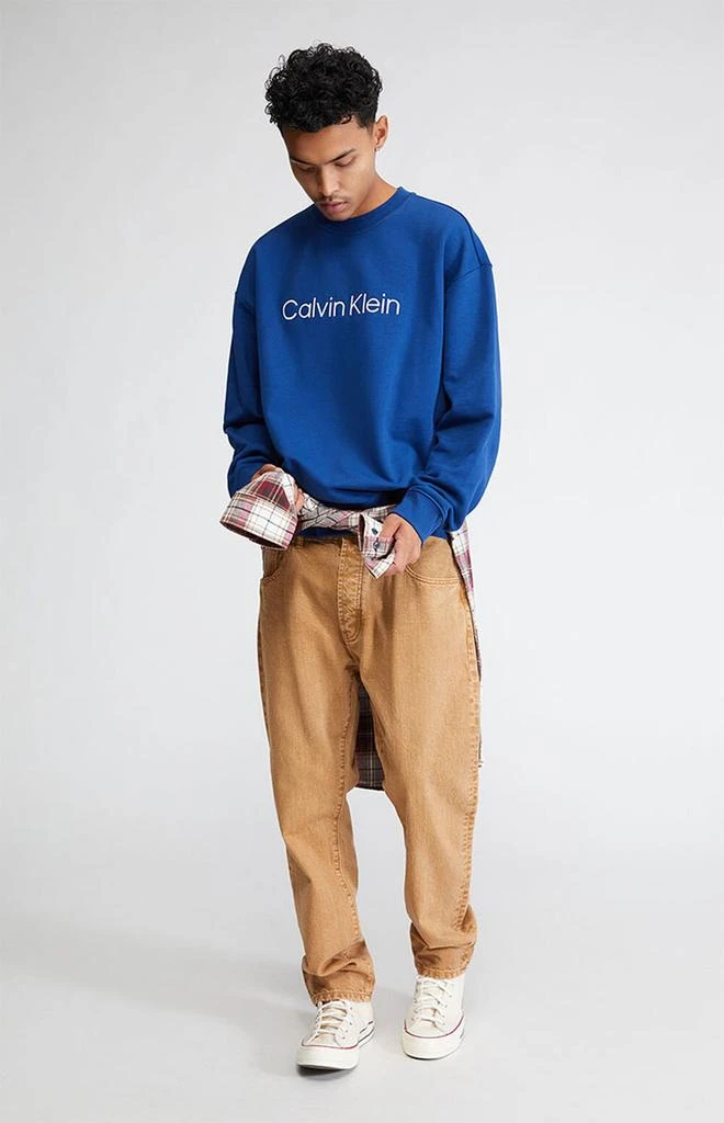 商品Calvin Klein|Terry Crew Neck Sweatshirt,价格¥291,第4张图片详细描述