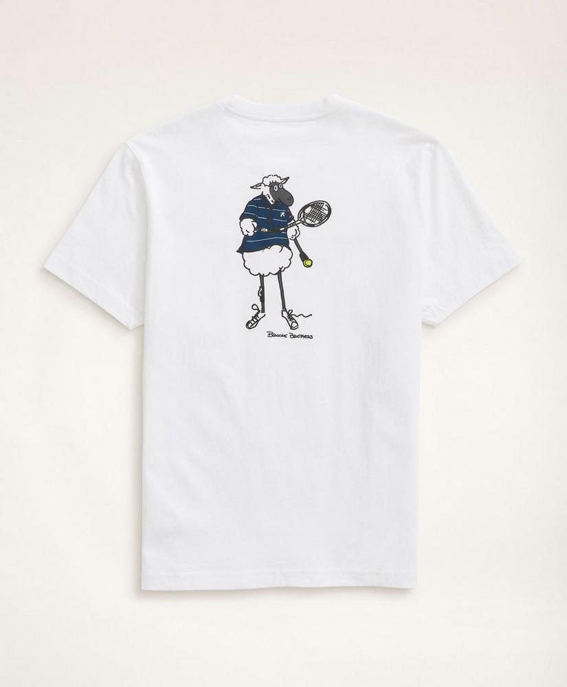 商品Brooks Brothers|Cotton Tokyo Print T-Shirt,价格¥150,第4张图片详细描述