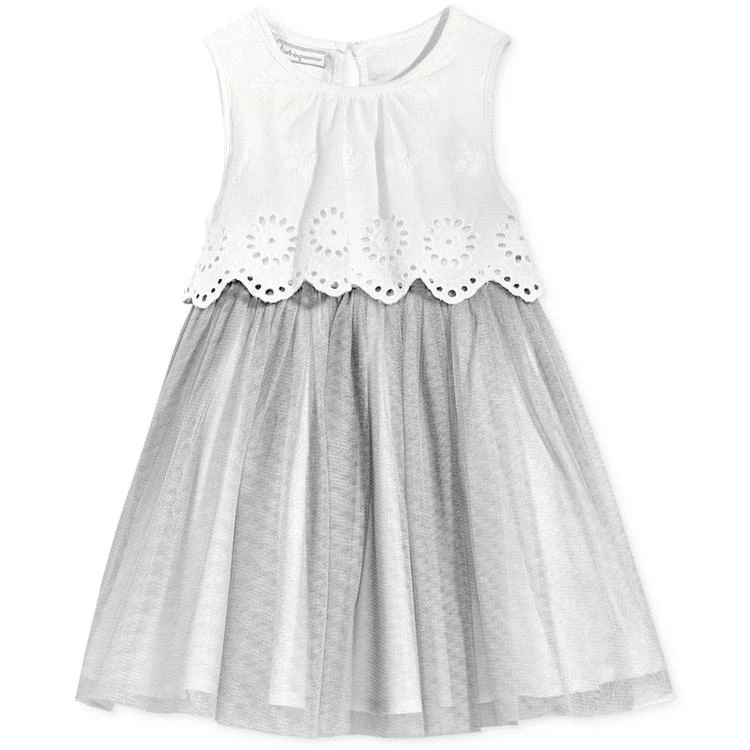 商品First Impressions|Scalloped-Eyelet Dress, Baby Girls (0-24 months), Created for Macy's,价格¥111,第2张图片详细描述