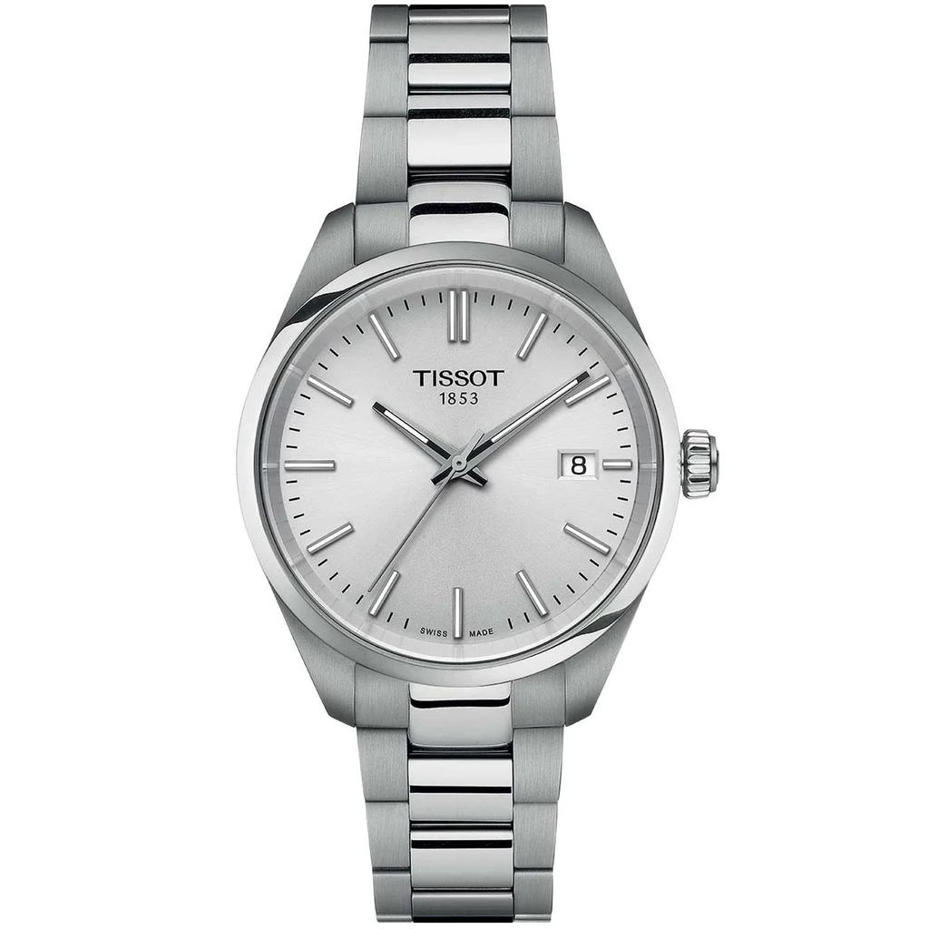 商品Tissot|Women's PR 100 Silver Dial Watch,价格¥2330,第1张图片
