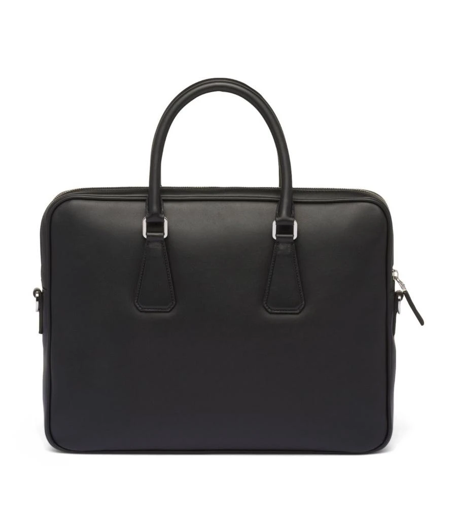 商品Prada|Leather Triangle Briefcase,价格¥33214,第2张图片详细描述
