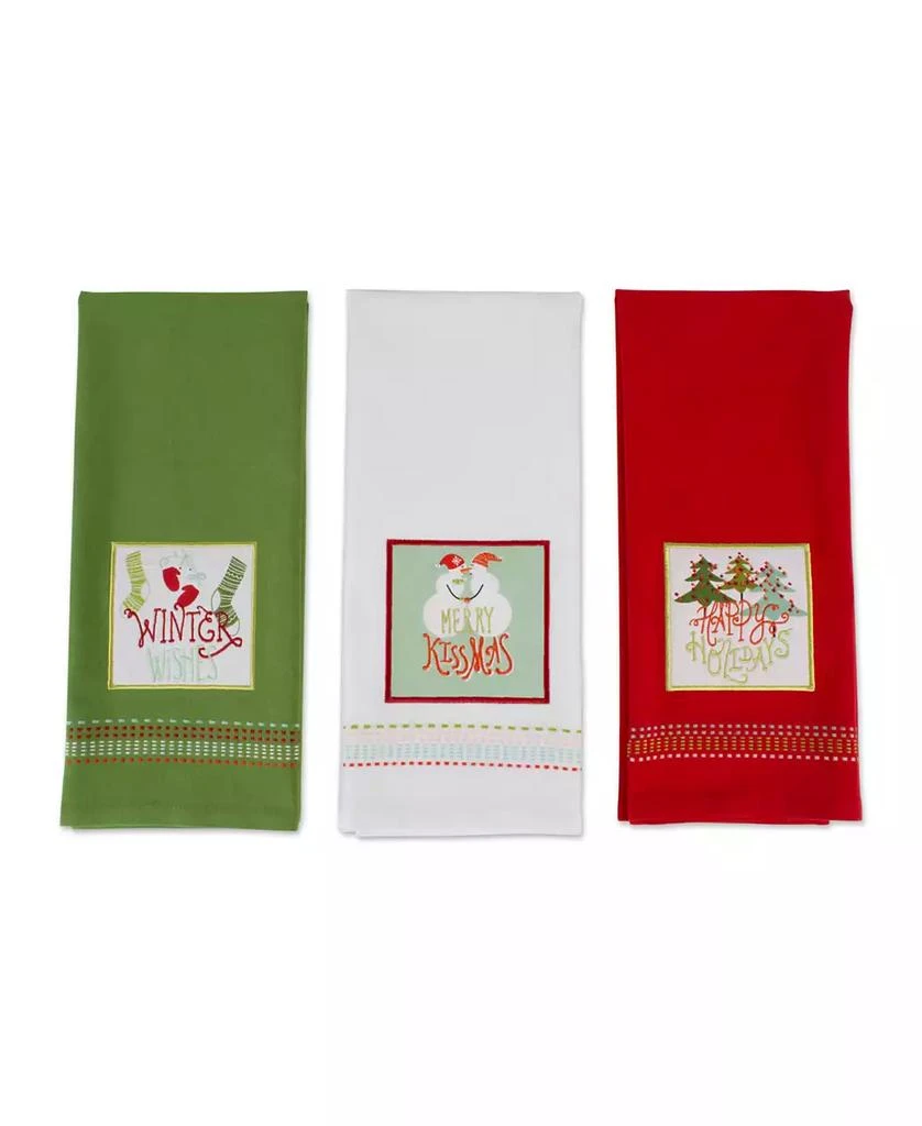 商品Design Imports|Assorted Cozy Christmas Embellished Dishtowel Set,价格¥209,第2张图片详细描述