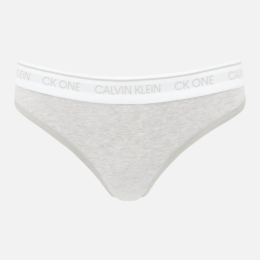 商品Calvin Klein|Calvin Klein Women's New Ck One Thong - Grey Heather,价格¥88,第1张图片