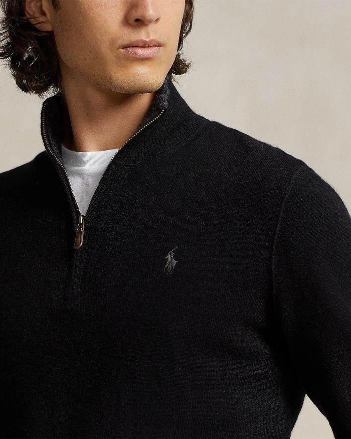 商品Ralph Lauren|Cashmere Regular Fit Quarter Zip Mock Neck Sweater - Exclusive,价格¥1505,第4张图片详细描述