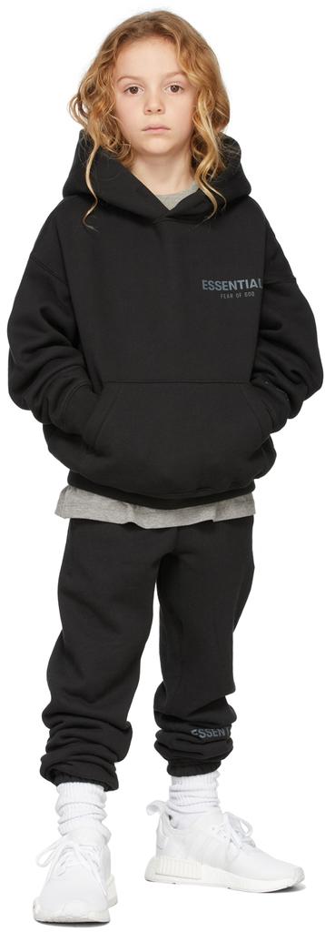 Kids Black Pullover Hoodie商品第1张图片规格展示