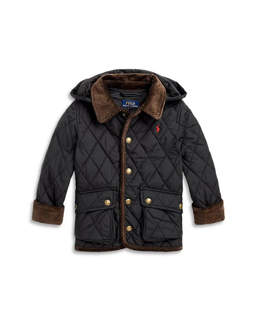 商品Ralph Lauren|Boys' Water Repellent Hooded Barn Jacket - Little Kid, Big Kid,价格¥1012,第1张图片详细描述