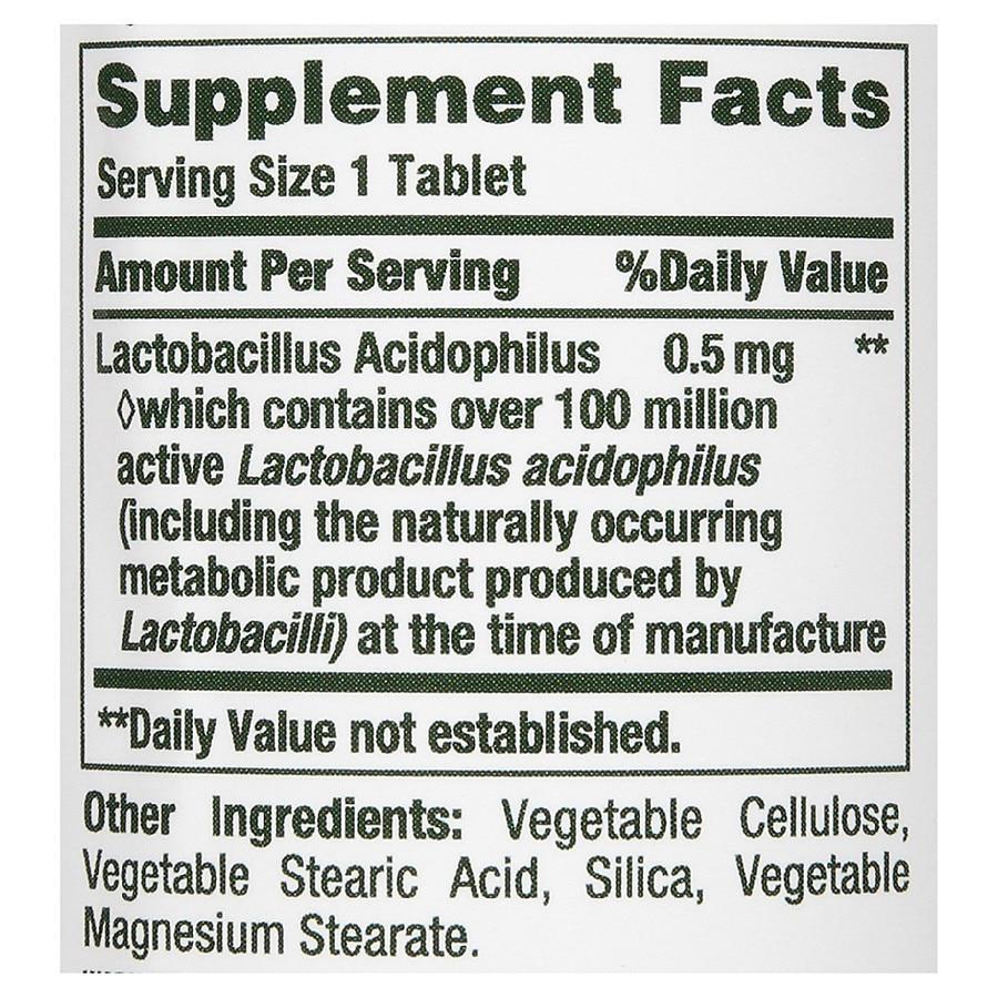 商品Nature's Bounty|Probiotic Acidophilus Dietary Supplement Tablets,价格¥98,第4张图片详细描述