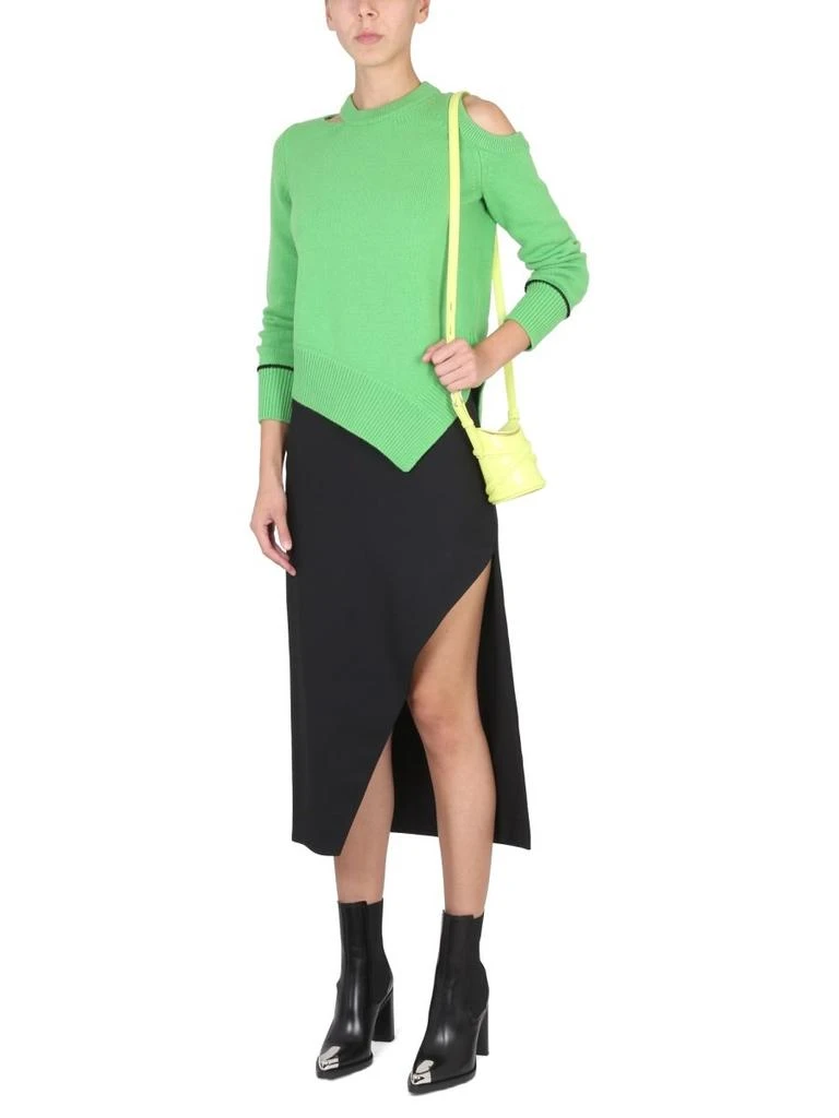 商品Alexander McQueen|Alexander McQueen Asymmetric Hem Cut-Out Pullover,价格¥4460,第3张图片详细描述