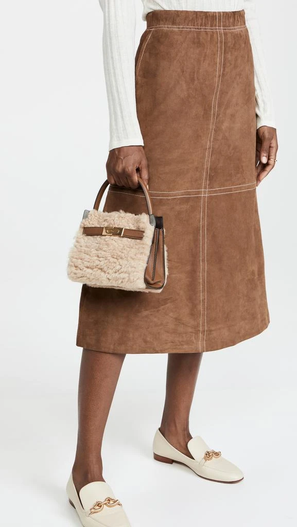 商品Tory Burch|Tory Burch Lee Radziwill 毛羊皮小号包,价格¥5631,第3张图片详细描述